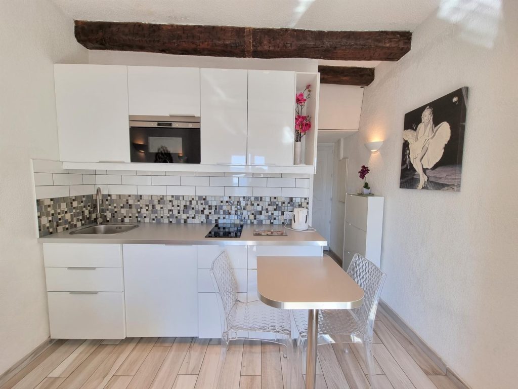 Fully equipped kitchen with a fridge / freezer, dishwasher, oven, microwave, coffee machine etc.