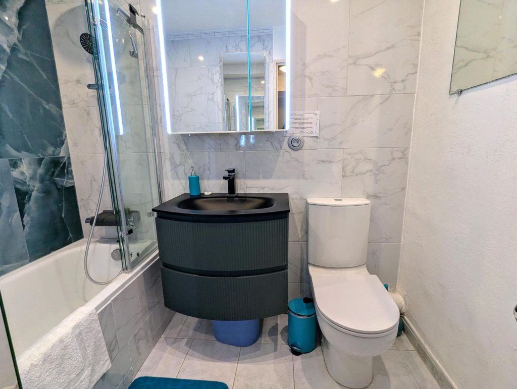 Newly refurbished bathroom