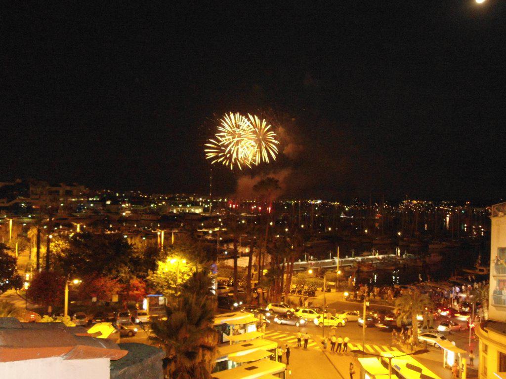 You can watch fireworks from the balcony